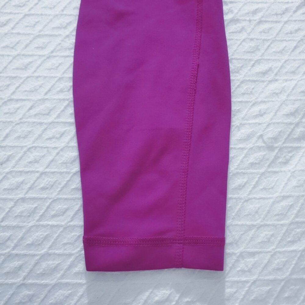 YOGALICIOUS [LUX] "Lenox" High Rise No Show Fushia Leggings with Pockets- S - Picture 12 of 12